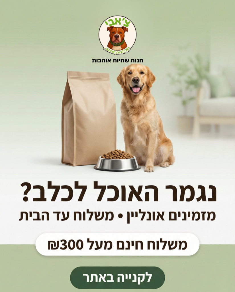 מודעת "נגמר האוכל לכלב?