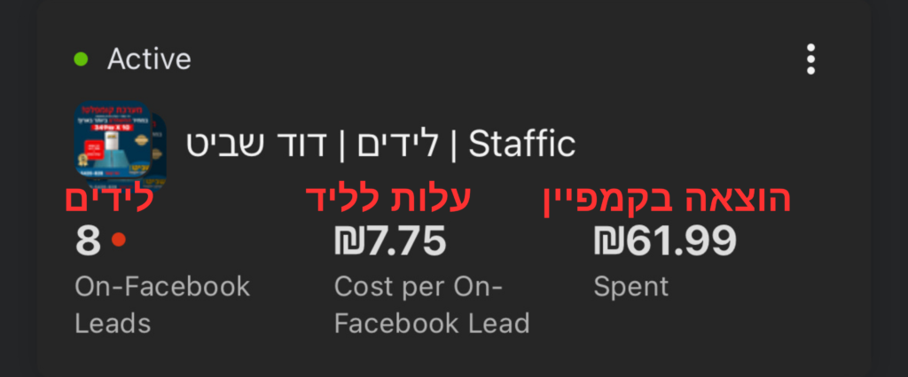 קמפיין לידים דודי שמש